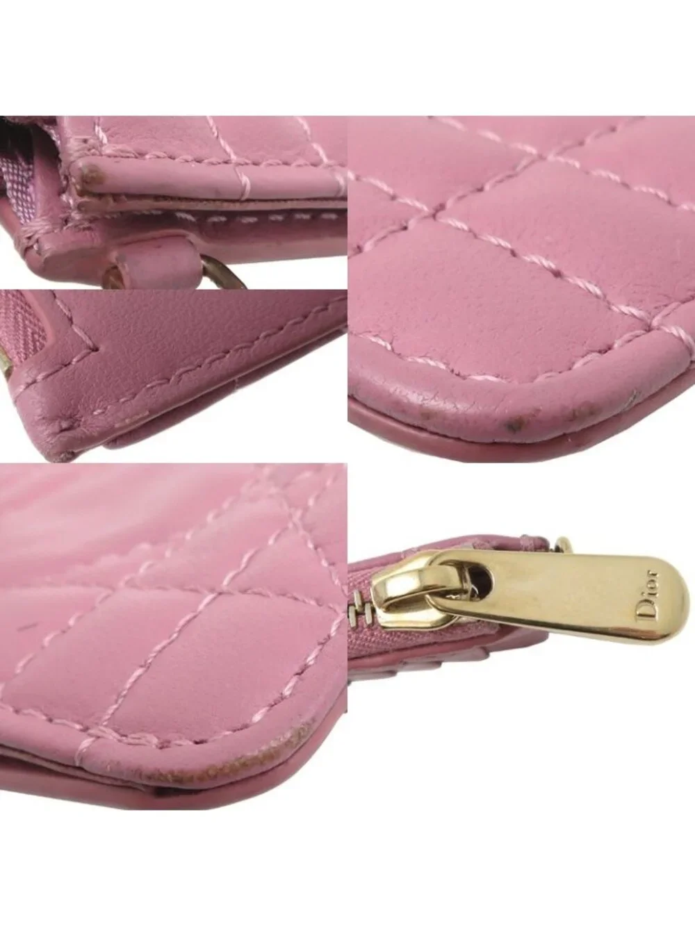 Dior Coin Case Coin Purse Pink